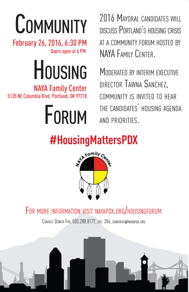 Community Housing Forum flyer