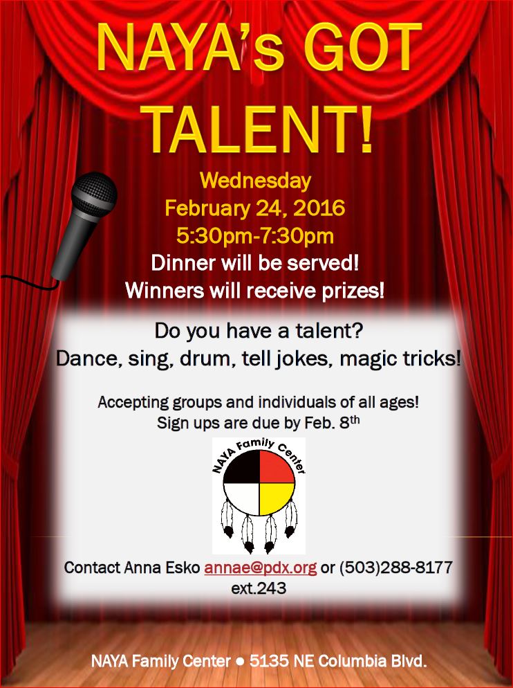 talent show flyer 2016